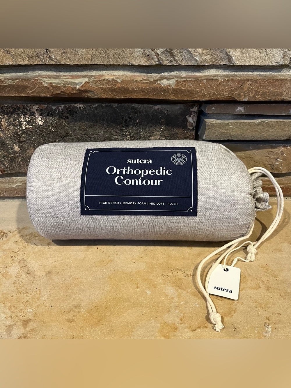 Sutera Orthopedic Contour Pillow High Density Memory Foam Mid-Loft